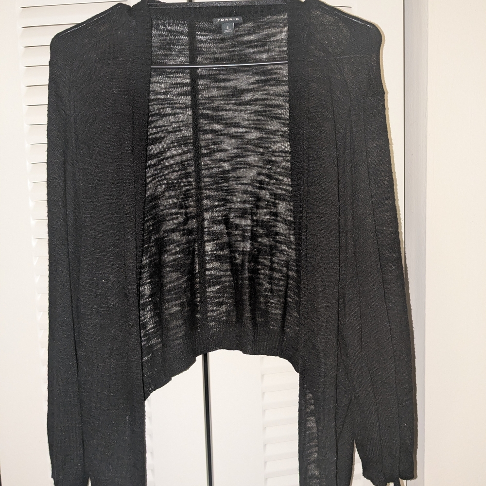Torrid Black Thin Cardigan